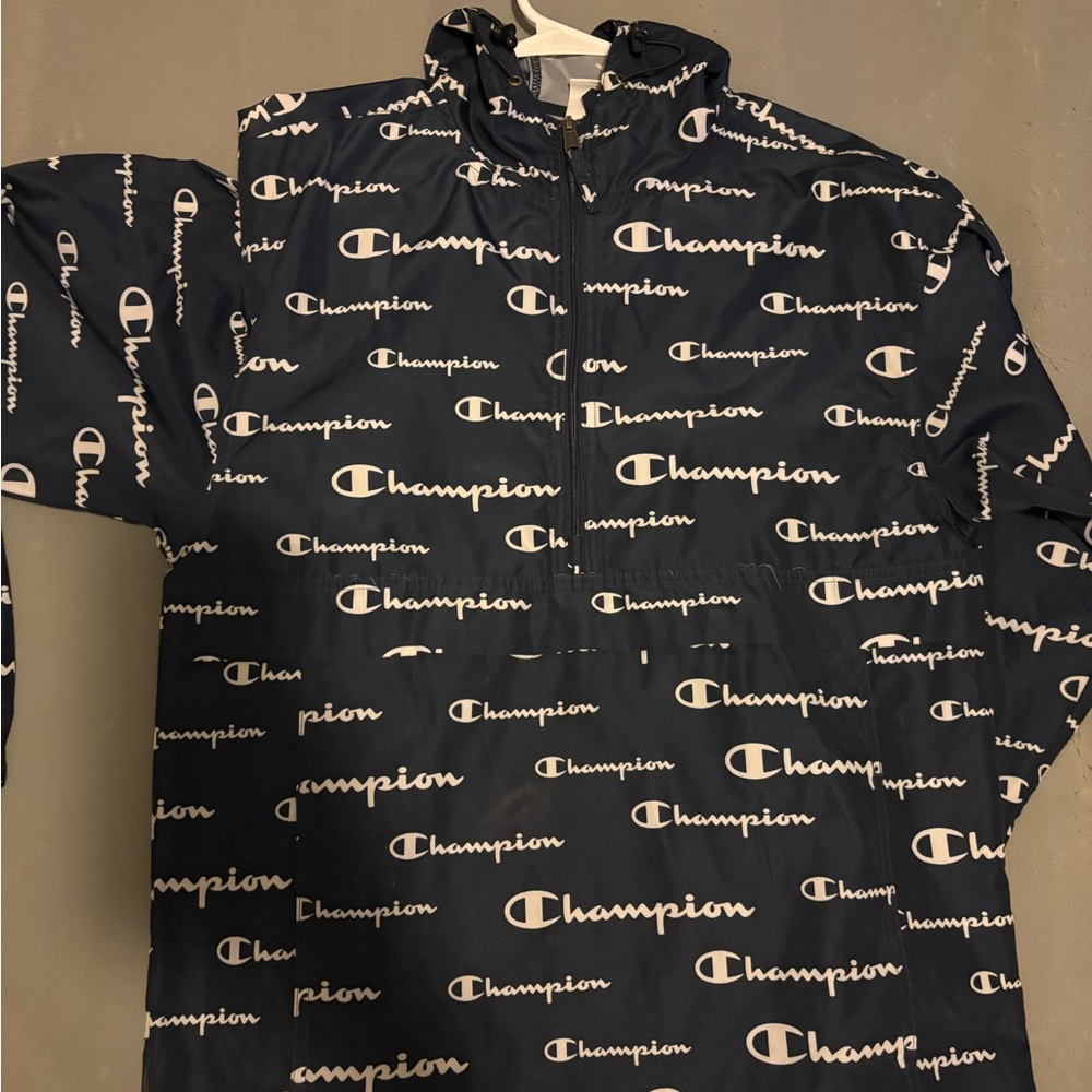 Champion Black Windbreaker Jacket